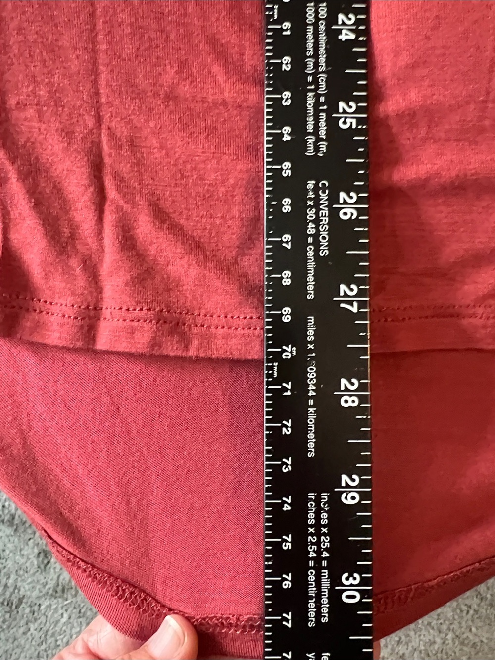 Daily Ritual Red Short Sleeve Tee - Picture 5 of 6